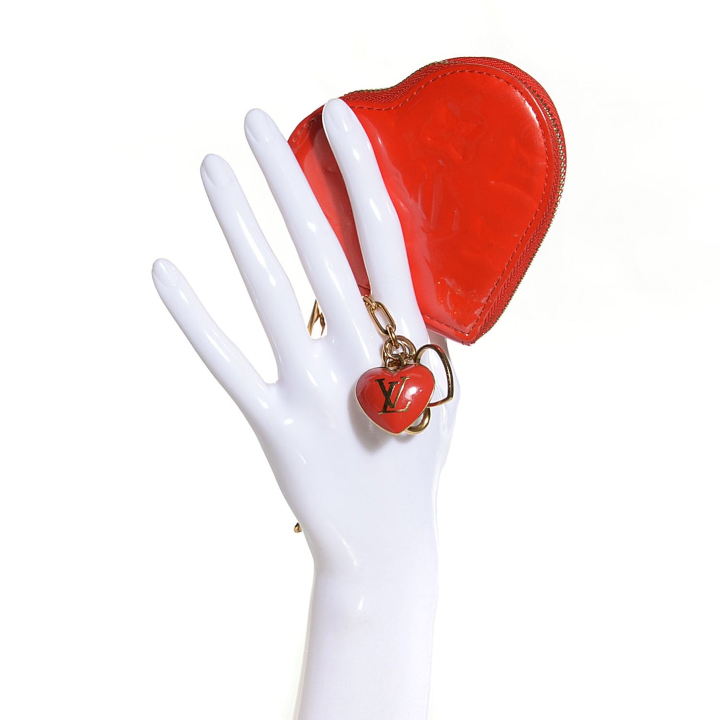 Vernis Heart Coin Purse Pomme D'Amour