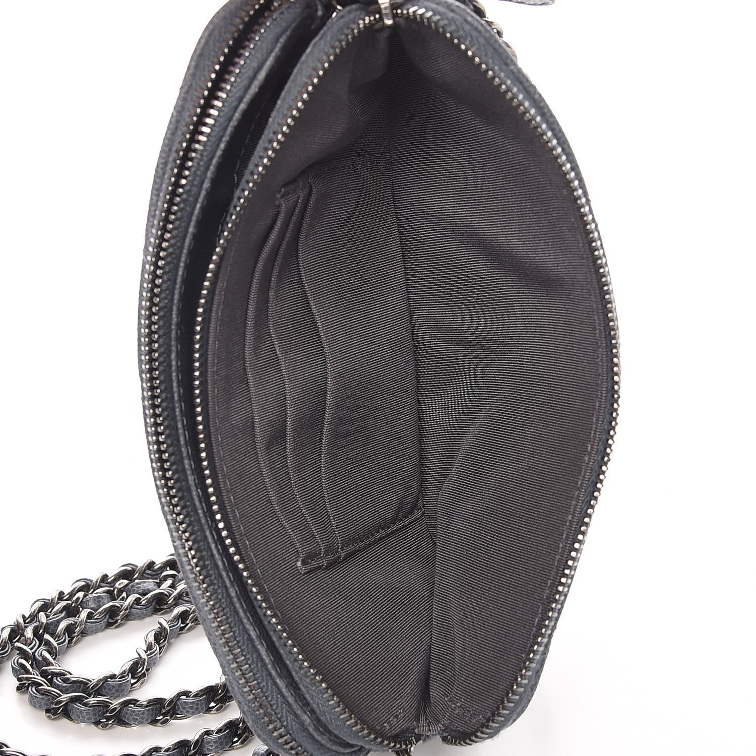 Chanel Caviar Quilted Small Clutch With Chain Grey 6 of 17