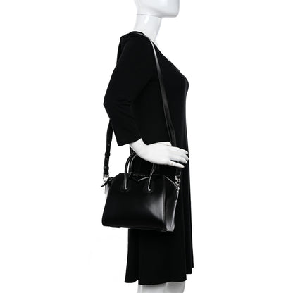 Givenchy Shiny Lord Calfskin Mini Antigona Black 2 of 10