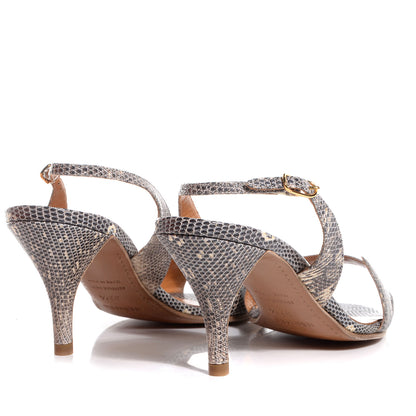 Hermes Lizard Night 70 Sandals Ombre 37.5 3 of 4