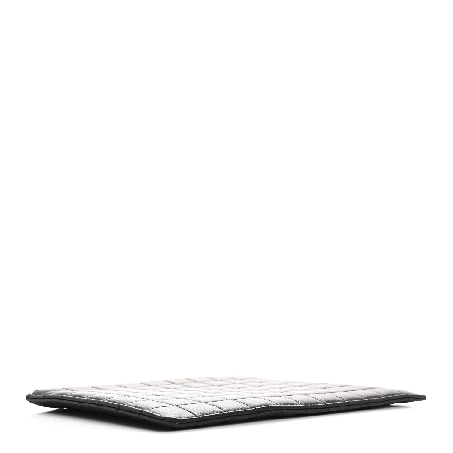 Saint Laurent Calfskin Quilted Zipped Pouch Black 4 of 10