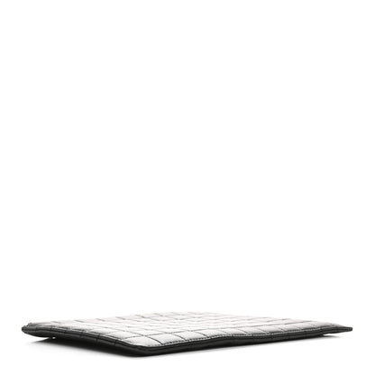 Saint Laurent Calfskin Quilted Zipped Pouch Black 4 of 10