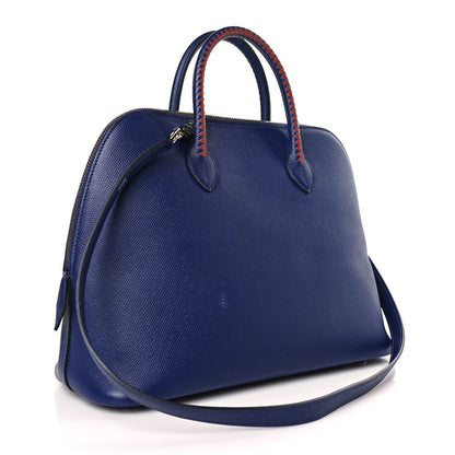 Hermes Epsom Tressage 1923 Bolide 31 Bleu Encre 3 of 11