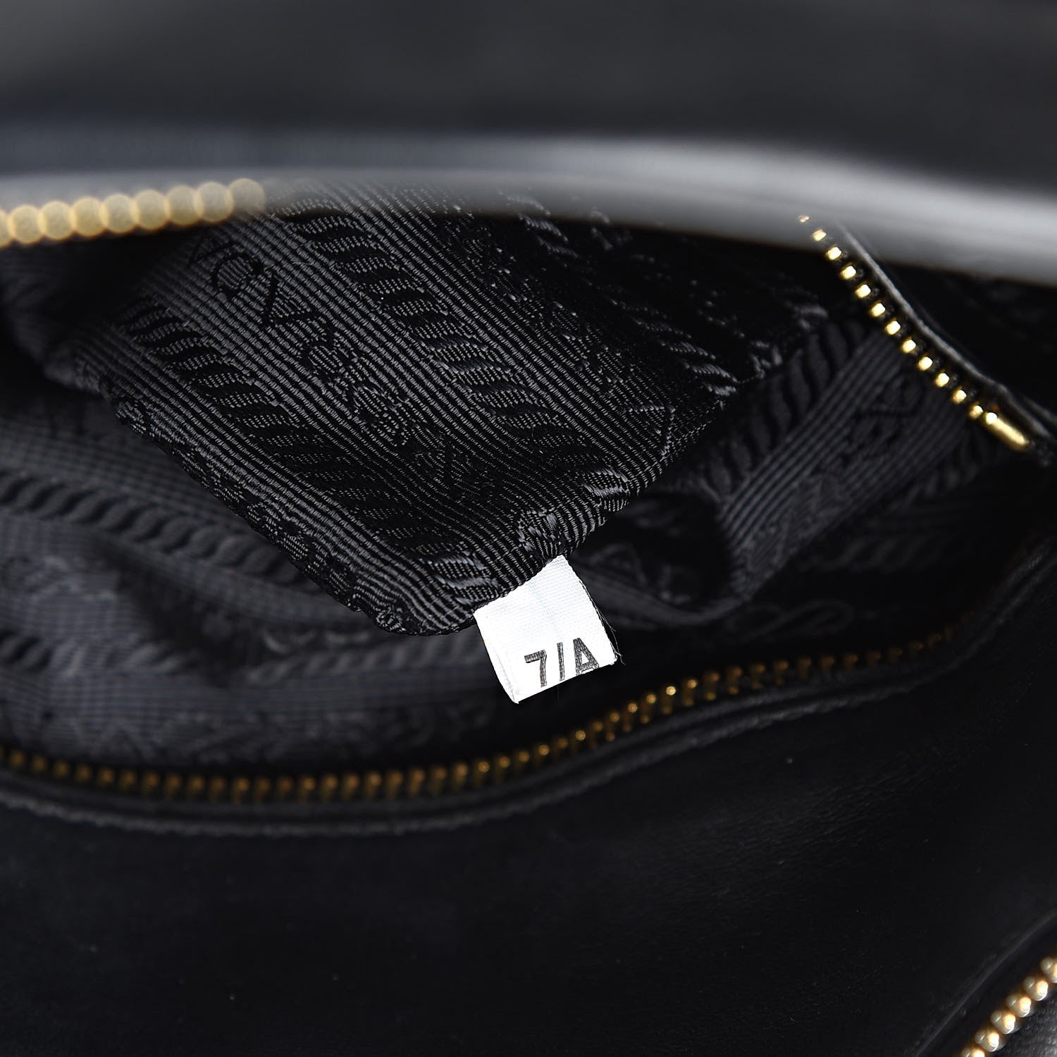 Prada Soft Calf Shopping Satchel Black 7 of 12