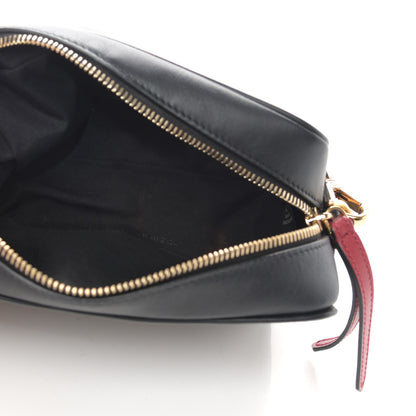 Fendi Vitello Century Bi-Color FF 1974 Embossed Mini Camera Case Maya Black 5 of 17