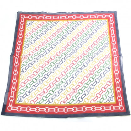 Louis Vuitton Cotton Velvet Chain Bandana Rouge 1 of 5