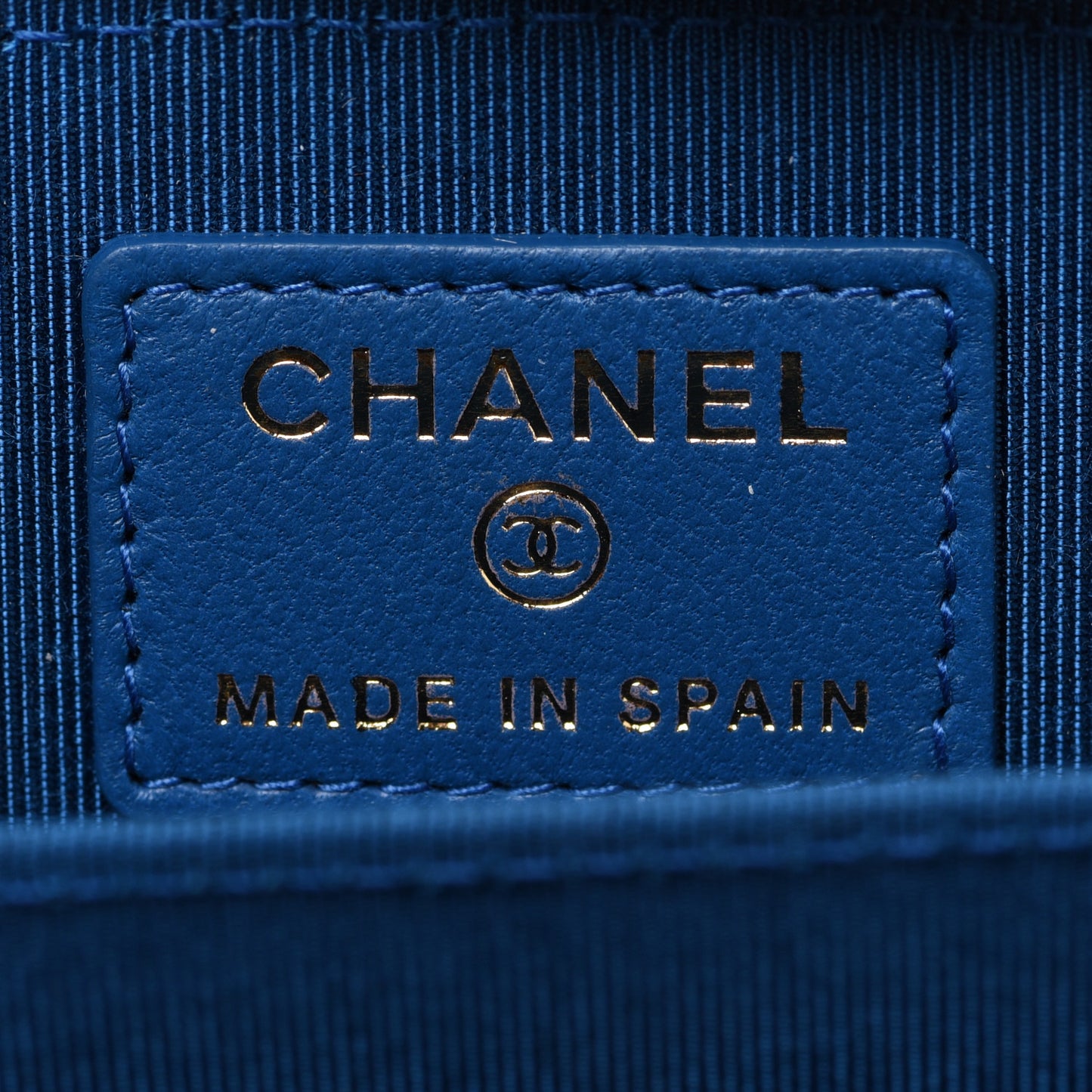 Lambskin Quilted Zip Around Coin Purse Wallet Blue
