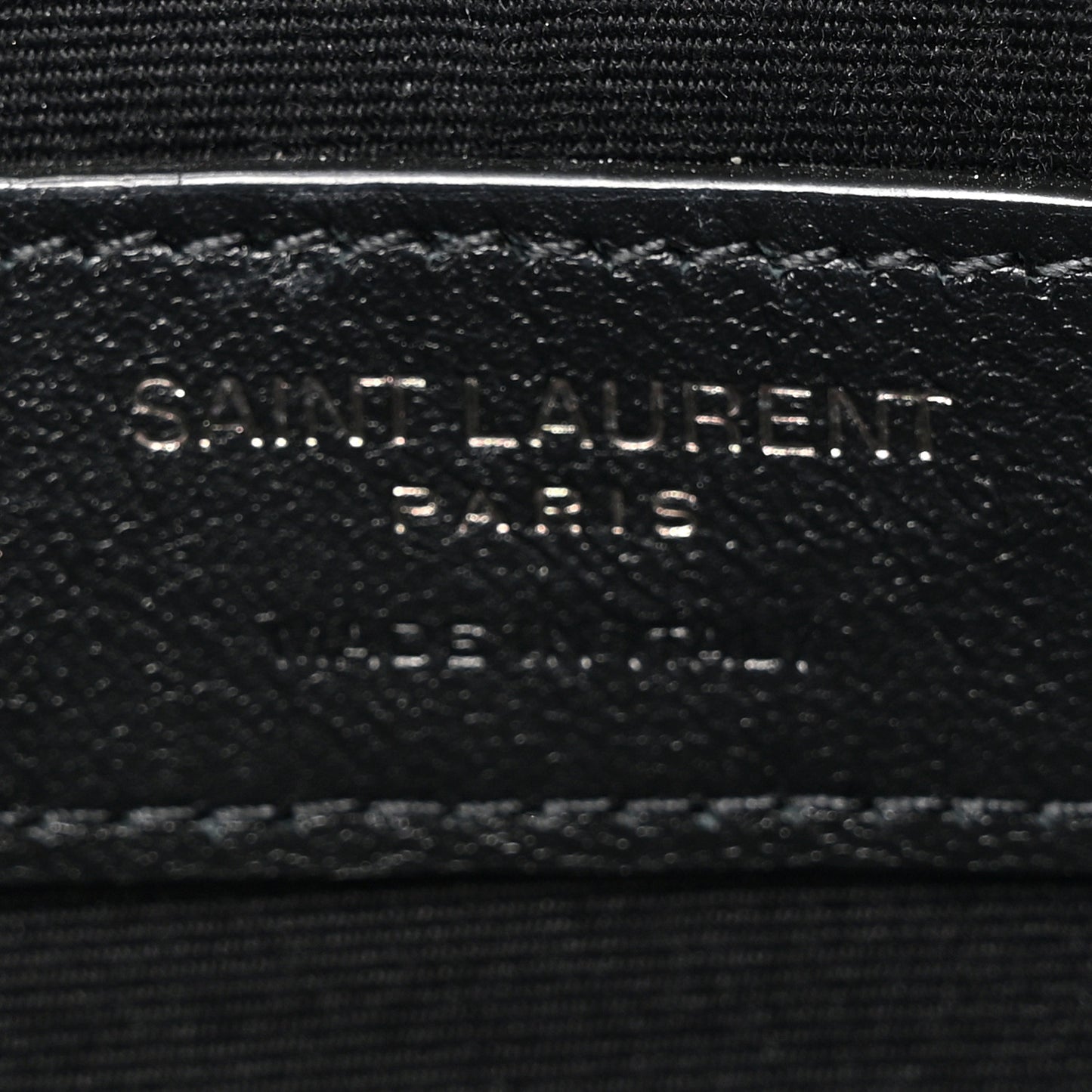 Grain De Poudre Chevron Monogram Monochrome Bill Pouch Black