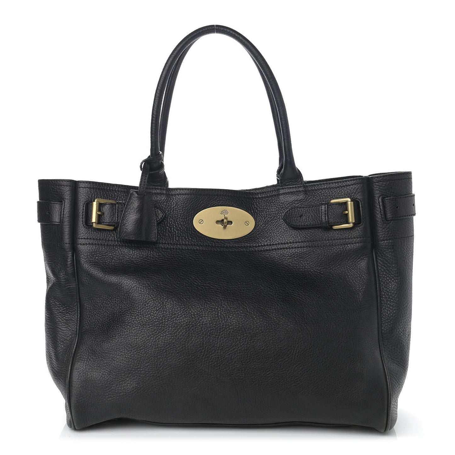 Natural Leather Bayswater Tote Black