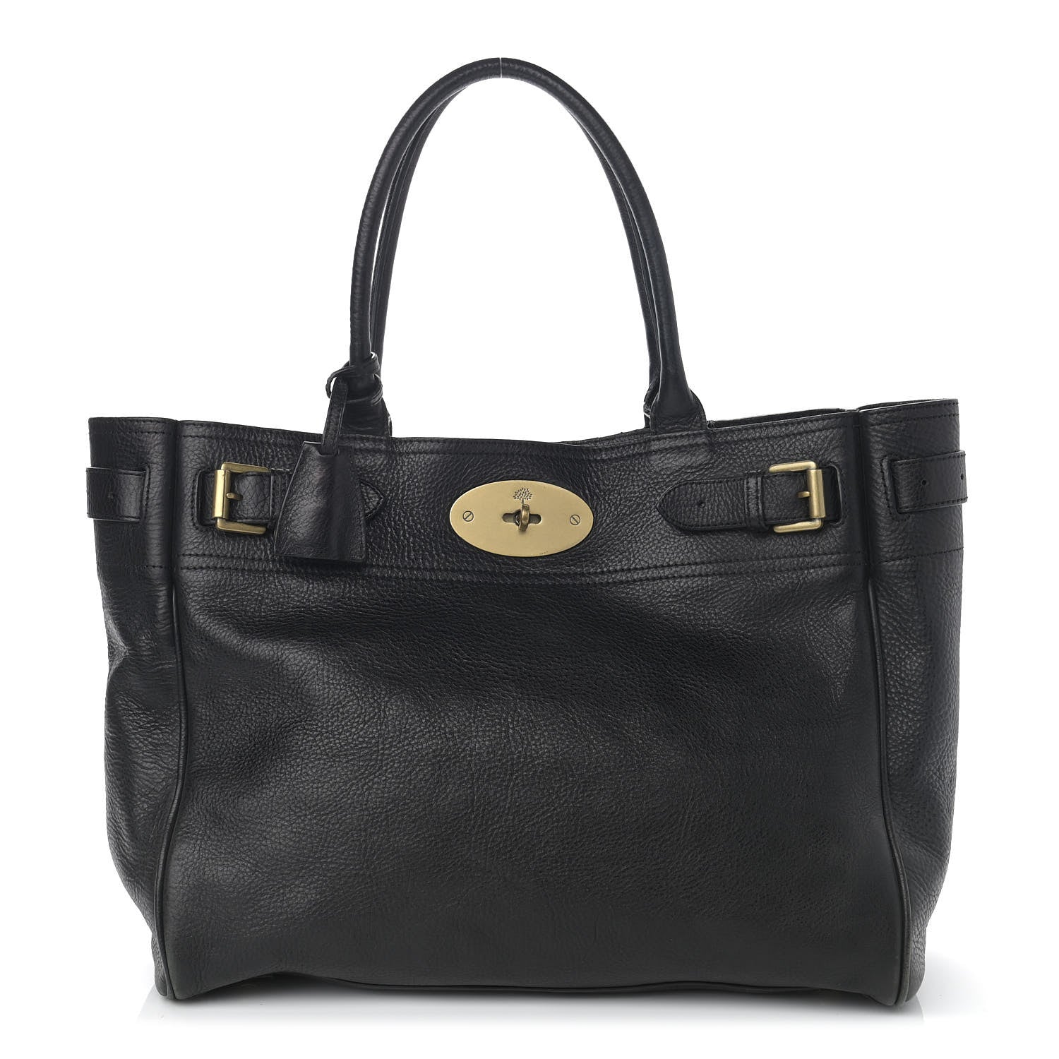 Mulberry Natural Leather Bayswater Tote Black 1 of 17