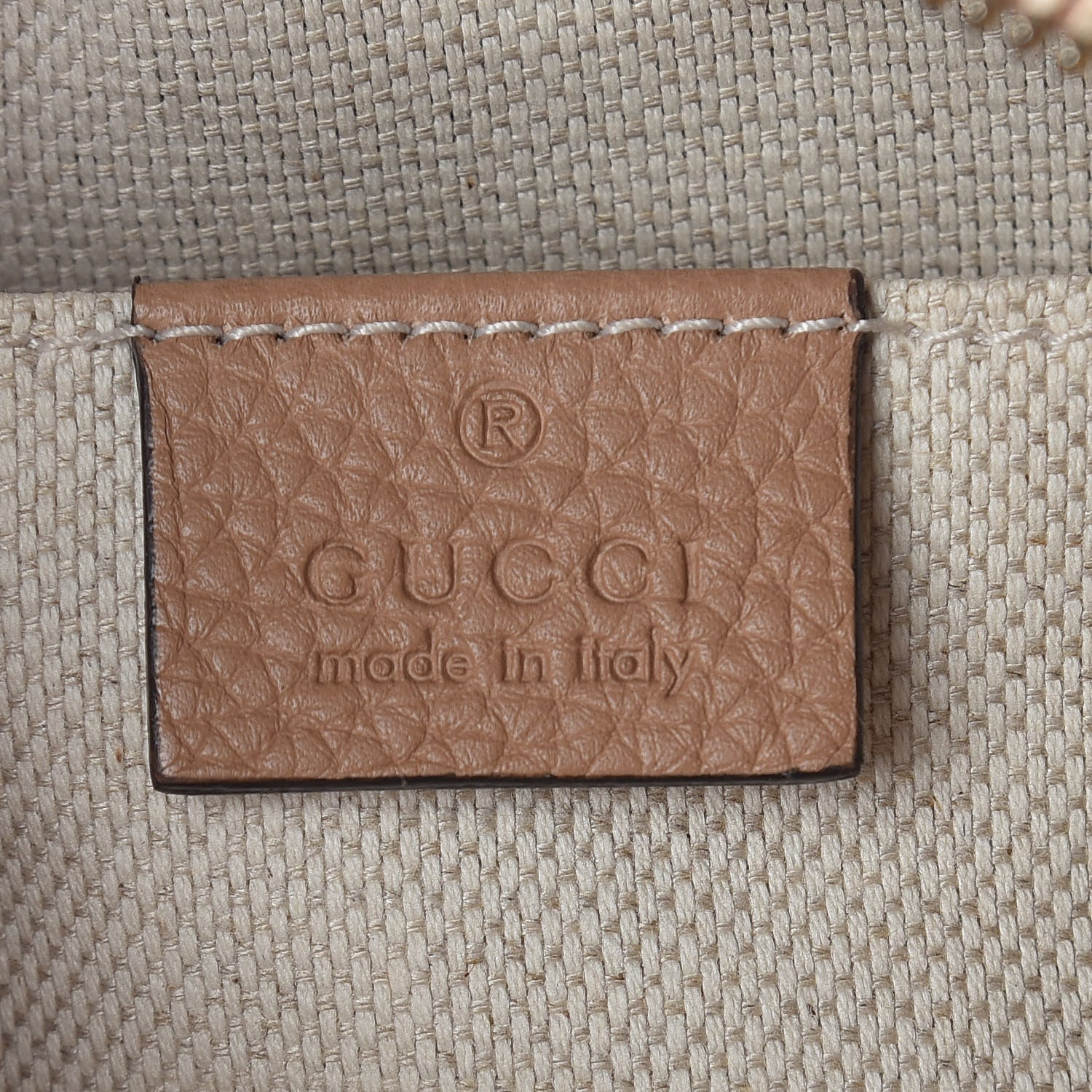 Gucci Pebbled Calfskin Small Soho Disco Bag Rose Beige 6 of 9