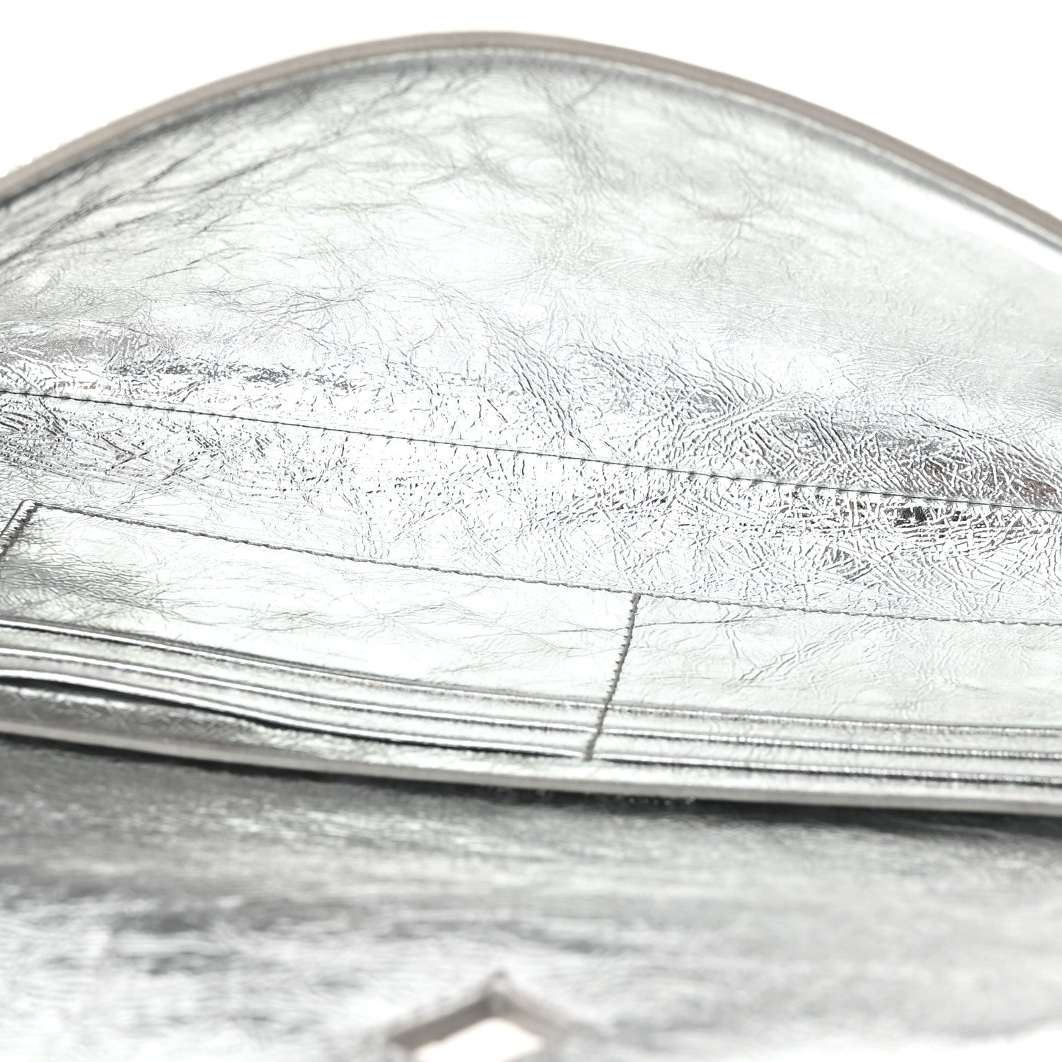 Bottega Veneta Nappa Crystal Long Andiamo Top Handle Clutch White 5 of 8