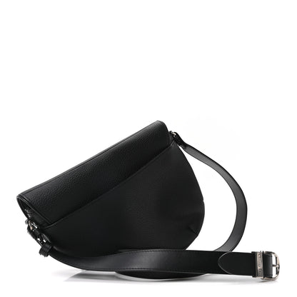 Christian Dior Grained Calfskin Mens Saddle Crossbody Bag Black 3 of 10
