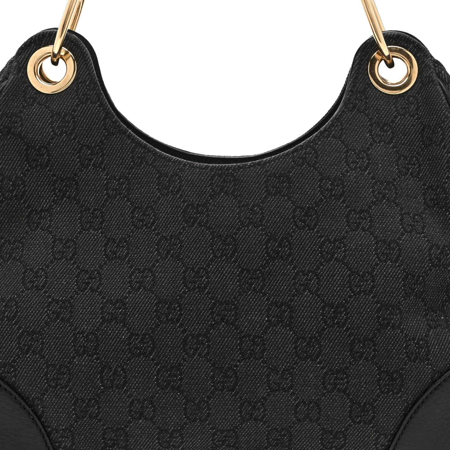 Monogram Hobo Black
