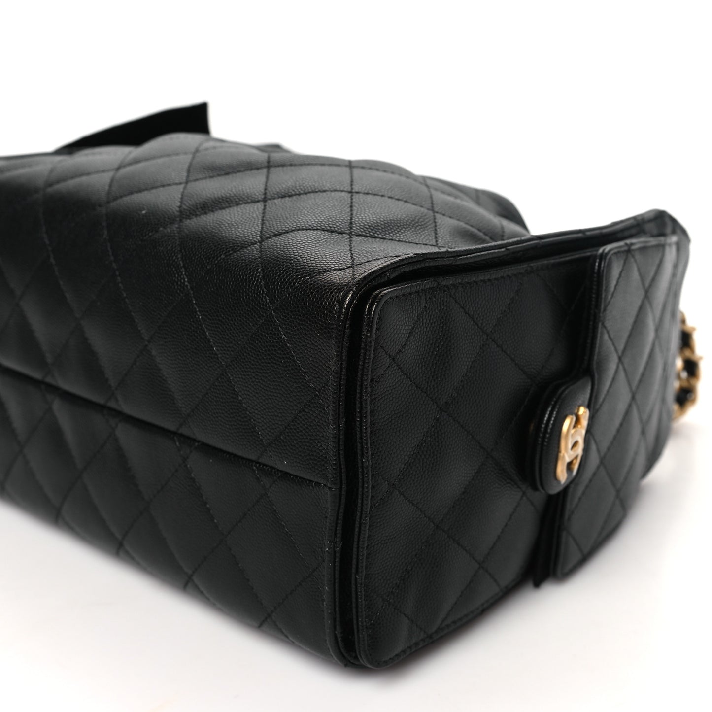 Caviar Quilted Small Chanel 25 Handbag Black