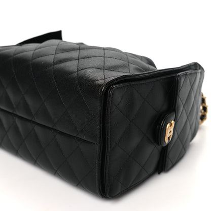 Chanel Caviar Quilted Small Chanel 25 Handbag Black 10 of 11