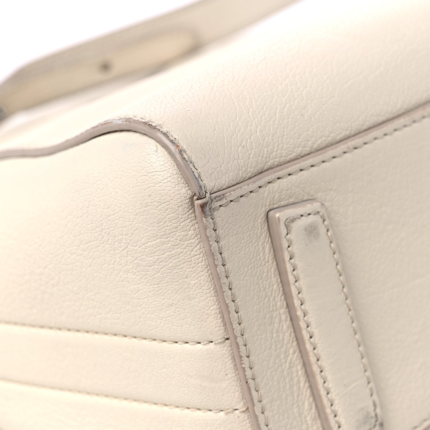 Sugar Goatskin Mini Antigona Beige Buff