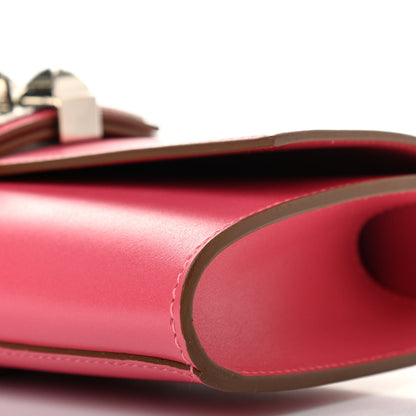 Hermes Tadelakt Medor 23 Clutch Rose Lipstick 8 of 8