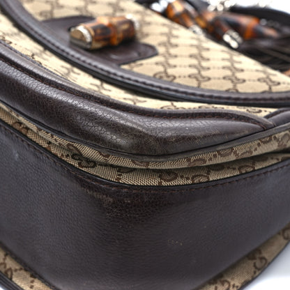 Gucci Monogram Large New Bamboo Top Handle Bag Brown 10 of 11