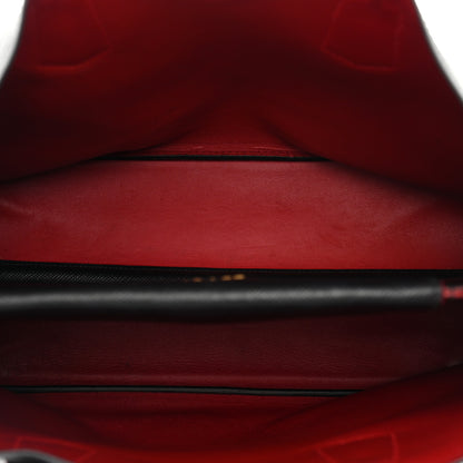 Prada Saffiano Cuir Medium Double Bag Black Fuoco 4 of 8