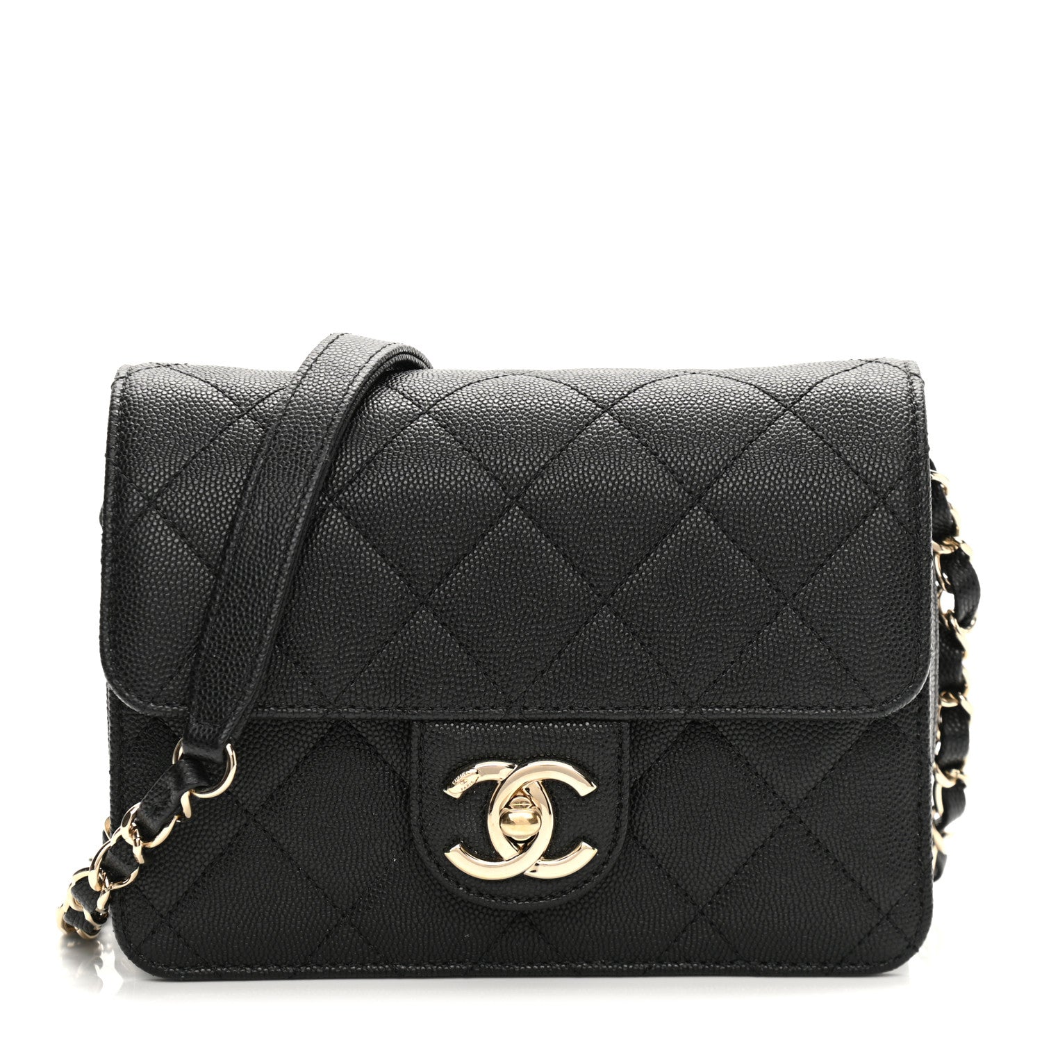 Chanel Caviar Quilted Like A Wallet Flap Black 1 of 10