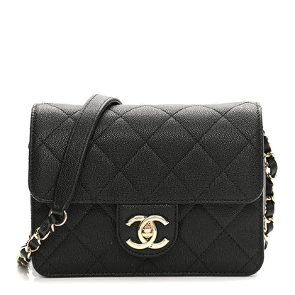 Chanel Caviar Quilted Like A Wallet Flap Black 1 of 10