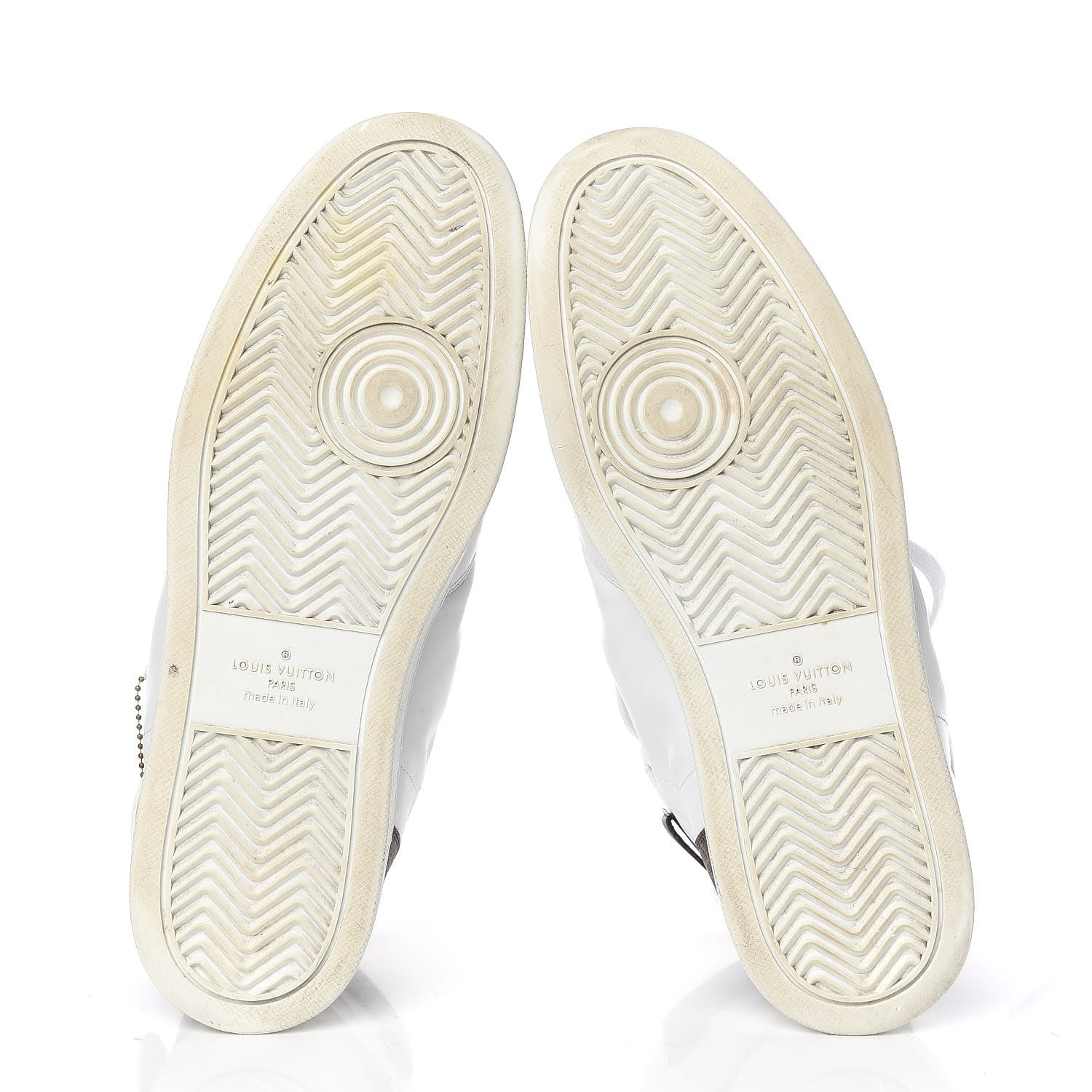 Louis Vuitton Calfskin Monogram Rivoli High Top Sneakers 10 White 7 of 22