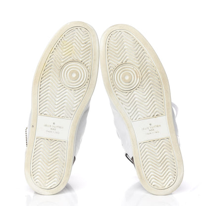 Louis Vuitton Calfskin Monogram Rivoli High Top Sneakers 10 White 7 of 22
