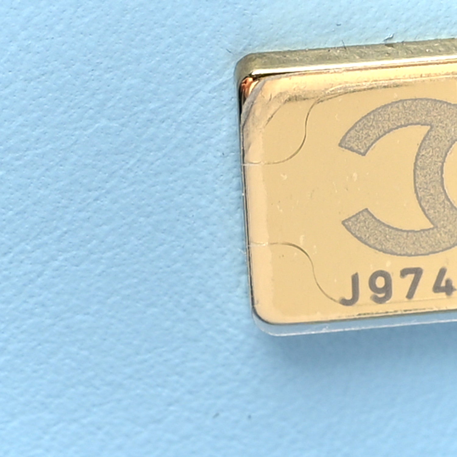 Chanel Caviar Quilted Small Pick Me Up Vanity Case Light Blue 8 of 11