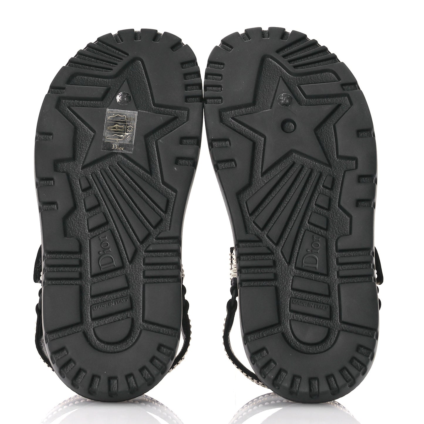 Lambskin Pearl Dioract 10mm Sandals 35 Black