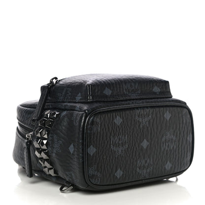 MCM Visetos Side Stud X-Mini Stark Bebe Boo Backpack Black 4 of 10