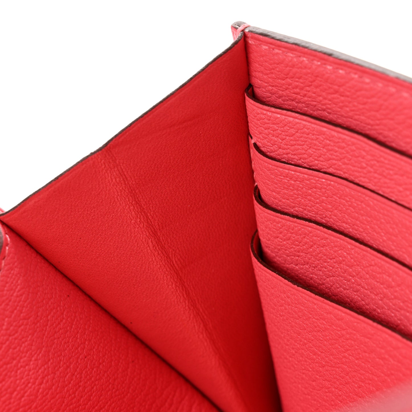 Chevre Mysore Kelly Longue Wallet Rose Lipstick