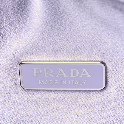 Prada Satin Crystal Mini Re-Edition 2000 Bag Glicine 6 of 10