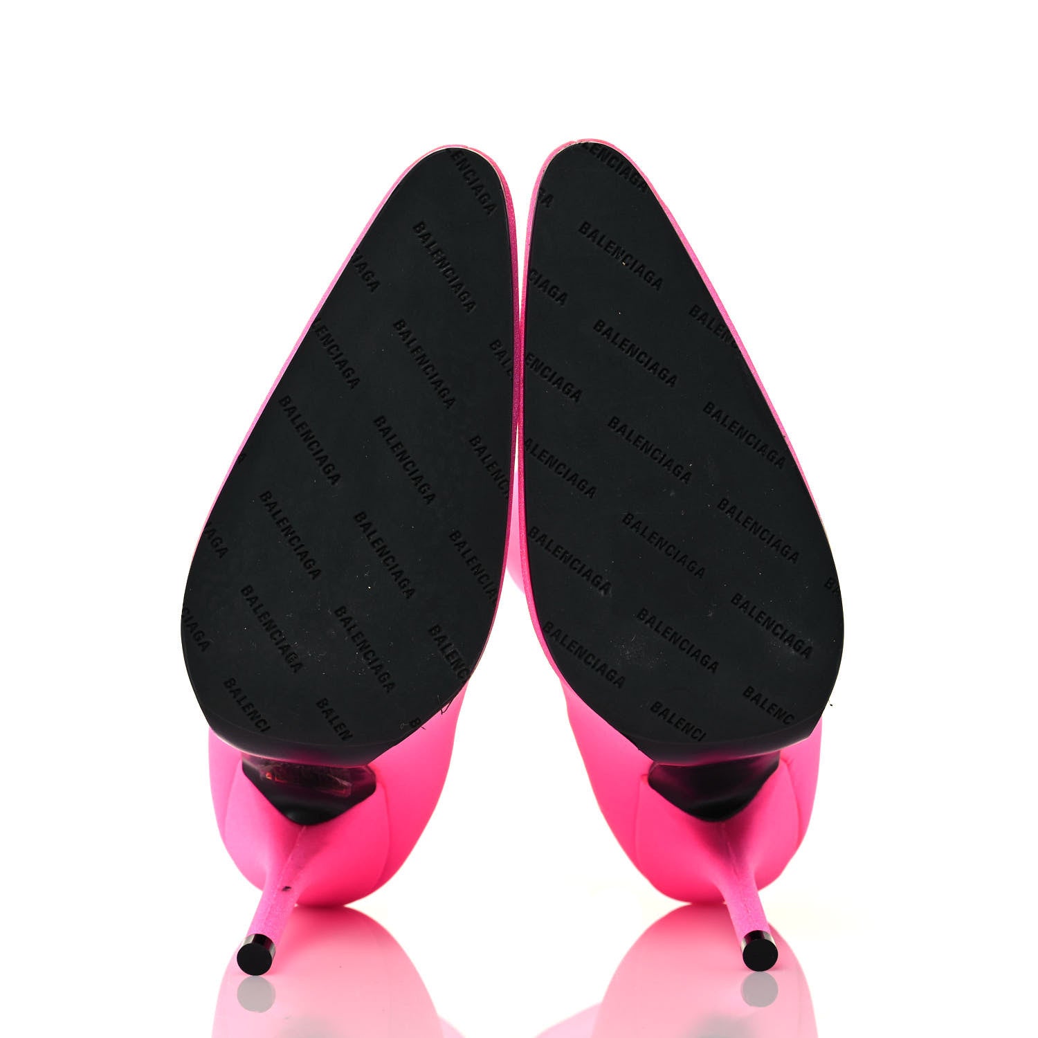 Balenciaga Jersey Crepe Round Toe Knife Booties 35.5 Dark Pink 5 of 9