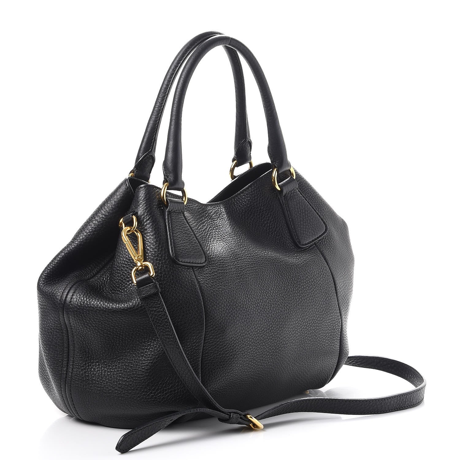 Prada Vitello Daino Shoulder Bag Nero Black 3 of 8