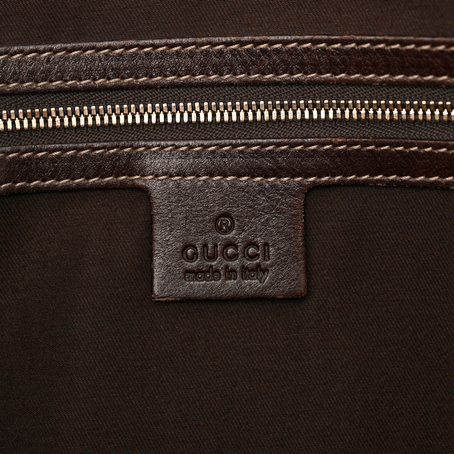 Canvas Bamboo Horsebit Print Hobo White