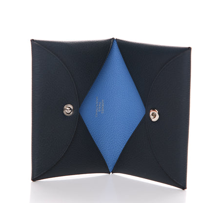 Hermes Evercolor Calvi Card Case Vert Cypress 4 of 7
