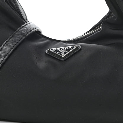 Prada Tessuto Nylon Saffiano Re-Edition 2006 Shoulder Bag Black 7 of 9