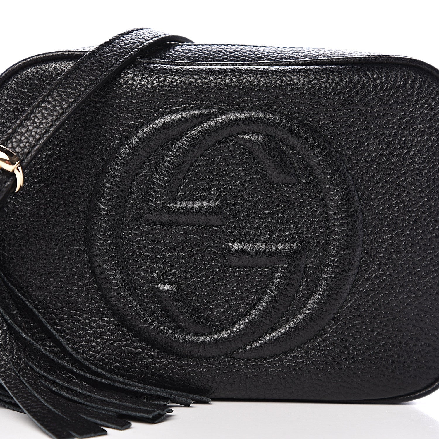 Gucci Pebbled Calfskin Small Soho Disco Bag Black 9 of 9