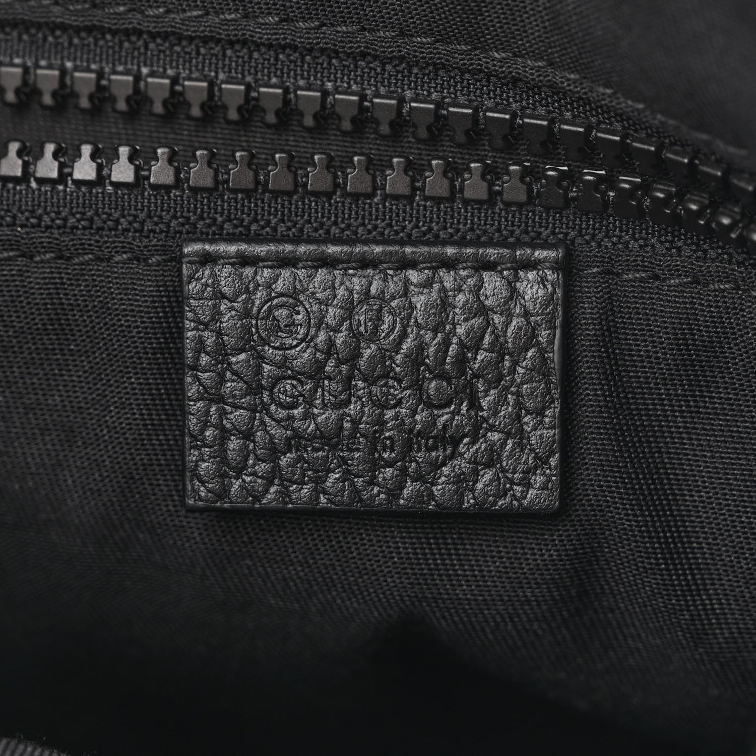 Gucci Nylon Monogram Mini Flat Messenger Bag Black 6 of 10