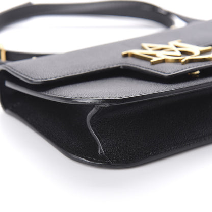 Alexander McQueen Grained Calfskin Small Insignia Flap Black 6 of 9