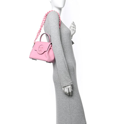 Versace Grained Calfskin Small La Medusa Top Handle Bag Pink 2 of 13
