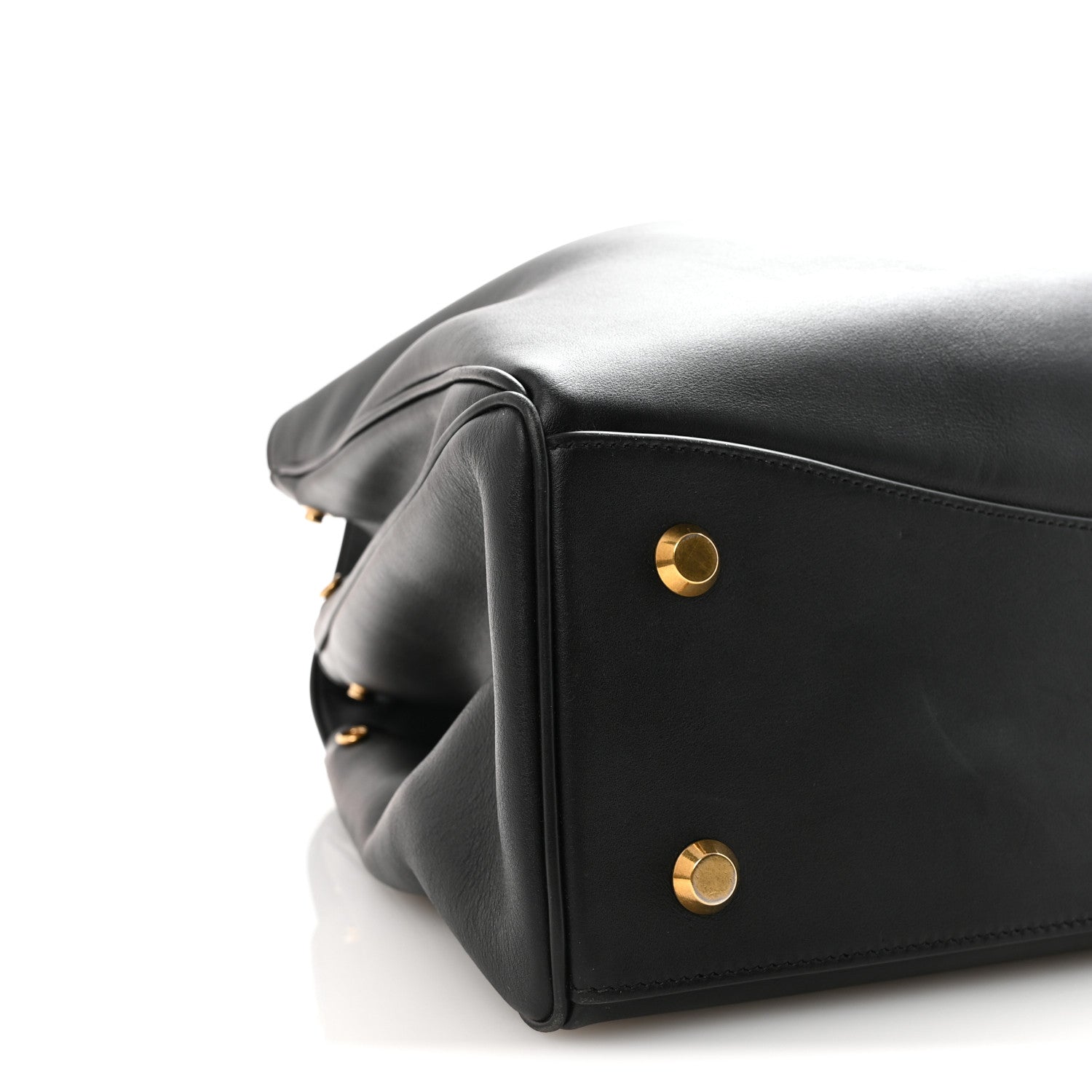 Balenciaga Smooth Calfskin Large Rodeo Top Handle Handbag Black 8 of 9