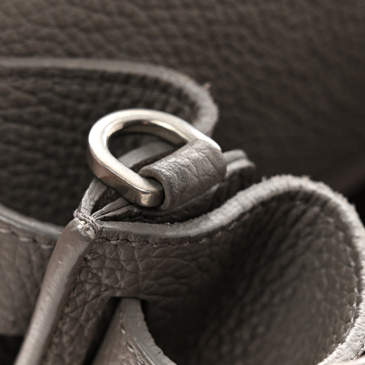 Saint Laurent Grained Calfskin Nano Supple Sac De Jour Fog 12 of 12