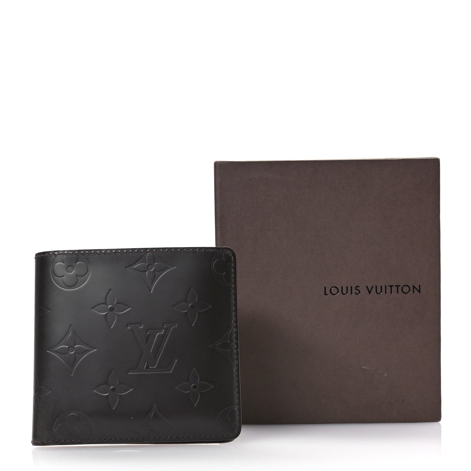 Louis Vuitton Monogram Glace Compact Wallet Cafe Brown 8 of 8