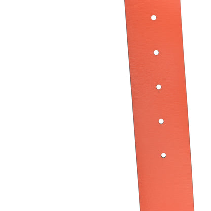 Valentino Garavani Glossy Calfskin VLogo Reversible 40mm Belt 70 28 Saddle Brown Orange 4 of 4