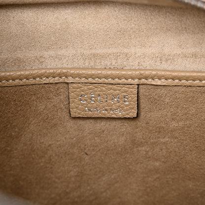 Celine Drummed Calfskin Nano Luggage Dune 6 of 15