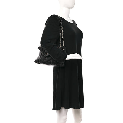 Saint Laurent Lambskin Quilted Small Loulou Puffer Monogram Chain Satchel Black 2 of 11