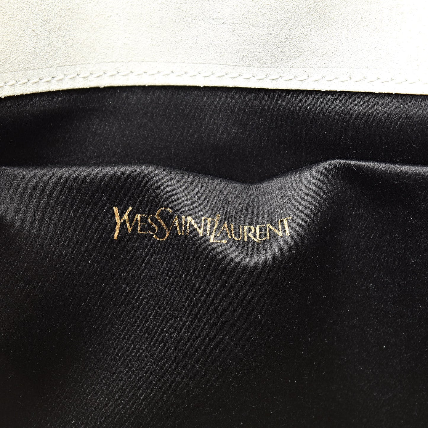 Patent Calfskin Ombre Monogram Large Belle De Jour Clutch Ivory Black