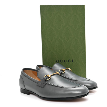 Gucci Calfskin Horsebit Mens Jordaan Loafers 11.5 Graphite Grey 10 of 10